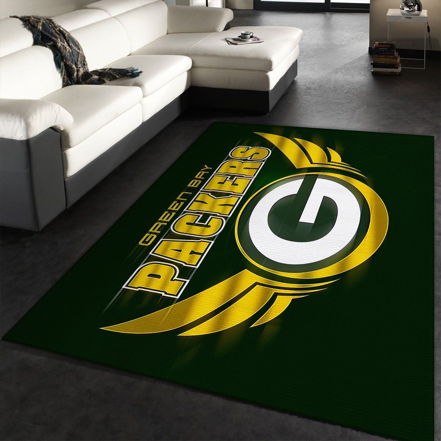 Green Bay Packers Area Rug BB221001 Football Floor Decor The US Decor