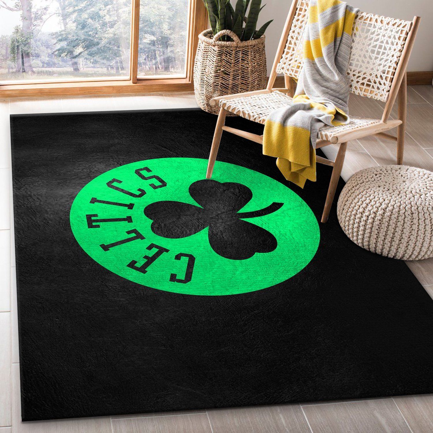 Boston Celtics Area Rug For Christmas, Bedroom, US Gift Decor