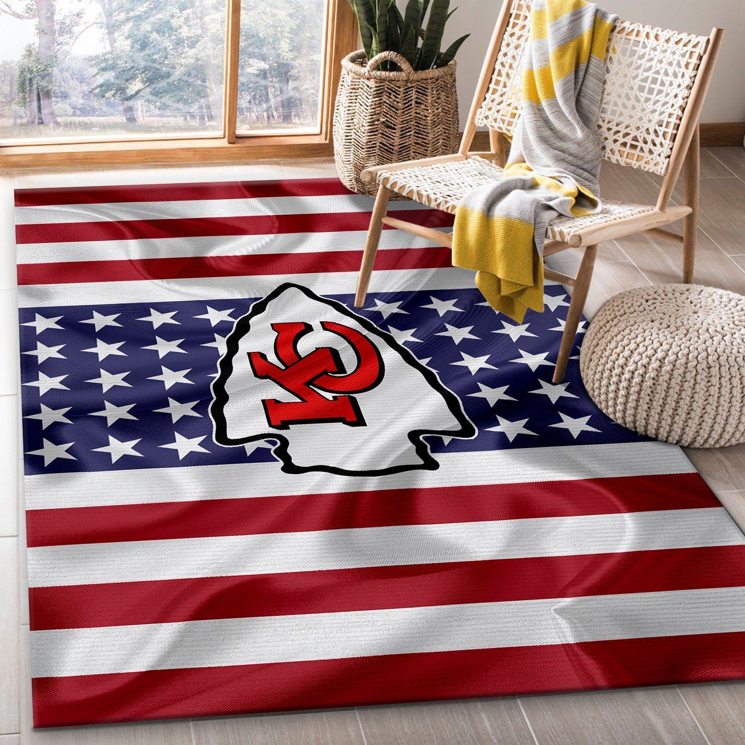 KANSAS CITY CHIEFS Rug Room Carpet Sport Area Rugs Carpet Custom Floor Mat Home Decor