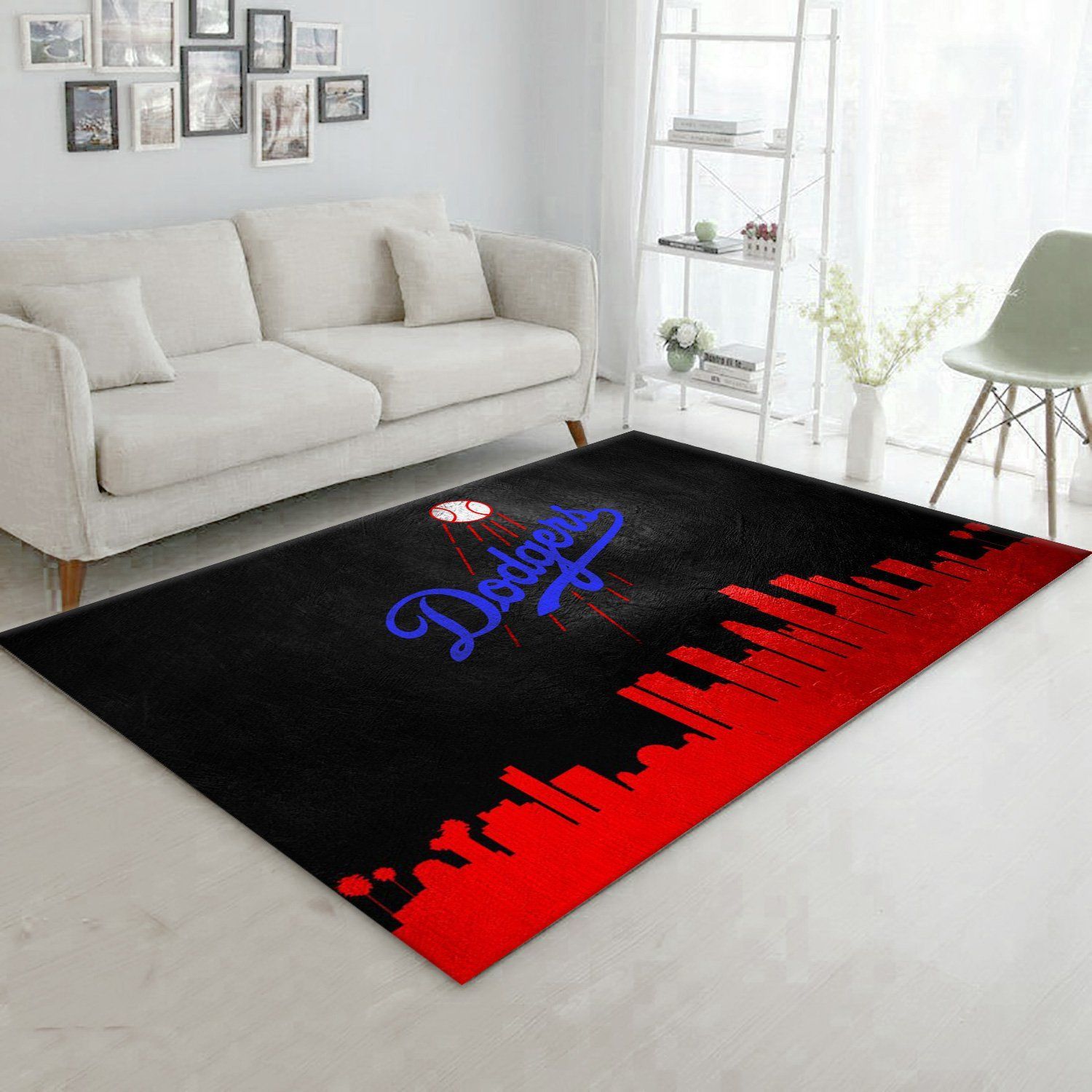 Los Angeles Dodgers Area Rug, Kitchen Rug, Home US Decor