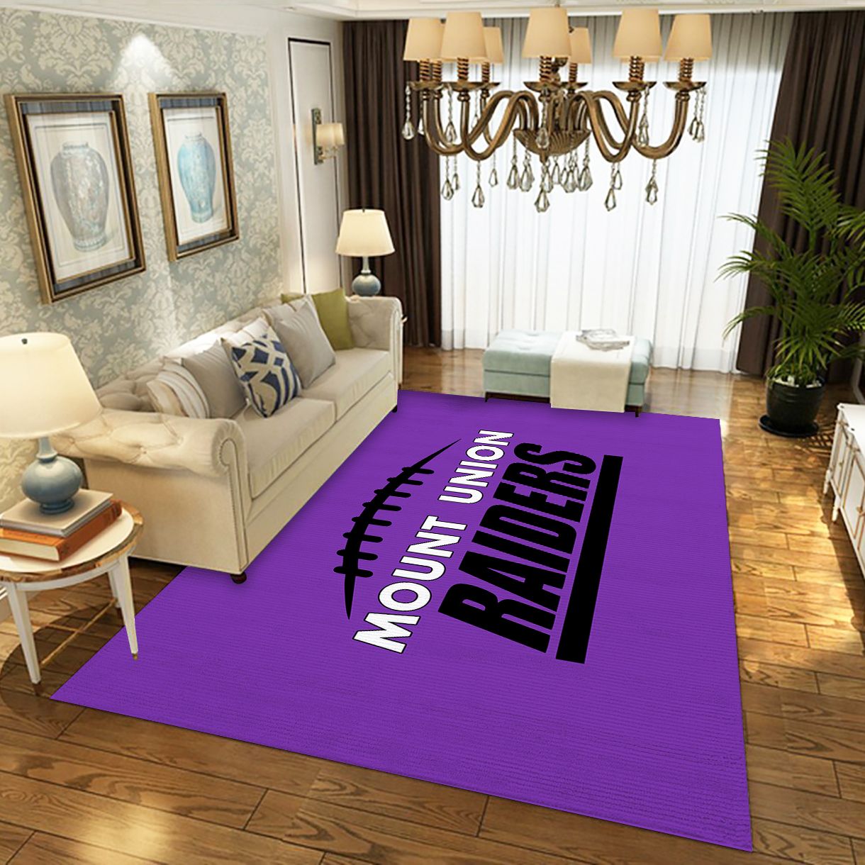 Mount Union Raiders Area Rug For Gift Living Room Rug Home Decor Floor Decor