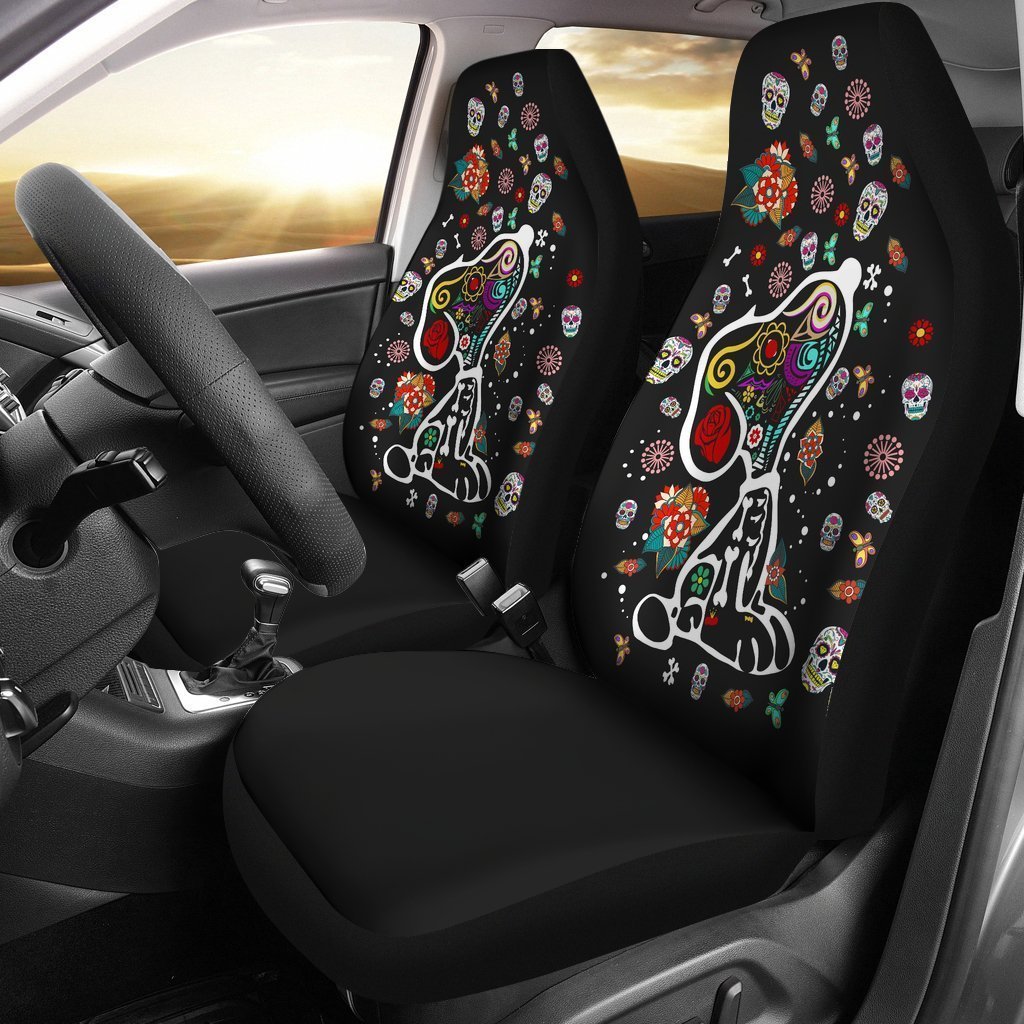 Colourful Pattern Snoopy Car Seat Cover