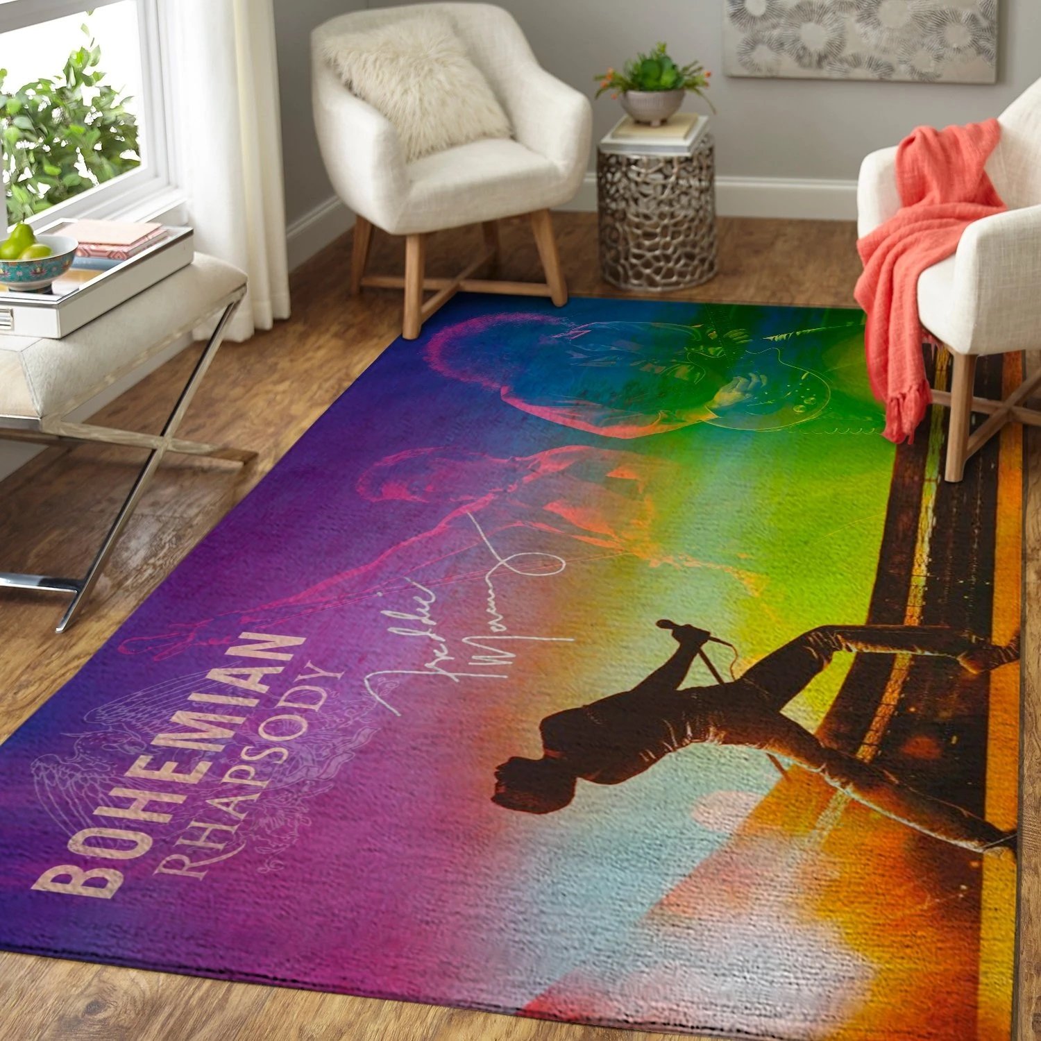 Freddie Mercury Bohemian Rhapsody Area Rug