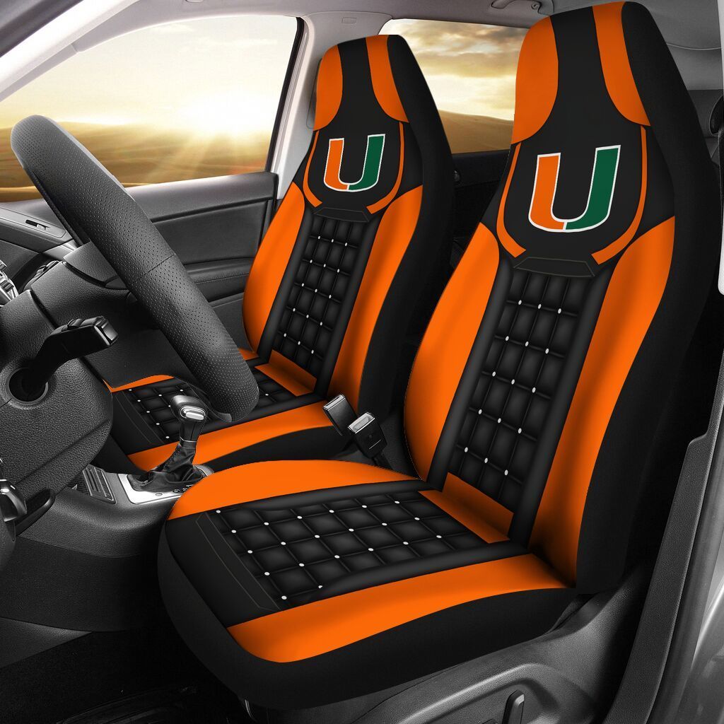 399CNVTM – Miami Hurricane Car Seat Covers