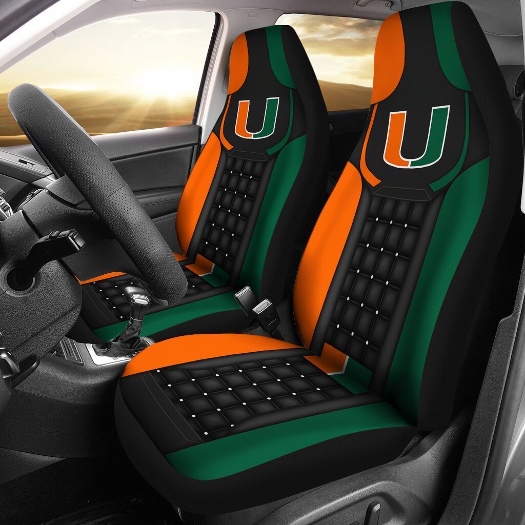 401CNVTM – Miami Hurricane Car Seat Covers