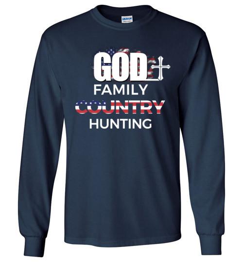 God – Family – Country – Hunting Long Sleeve T-Shirt