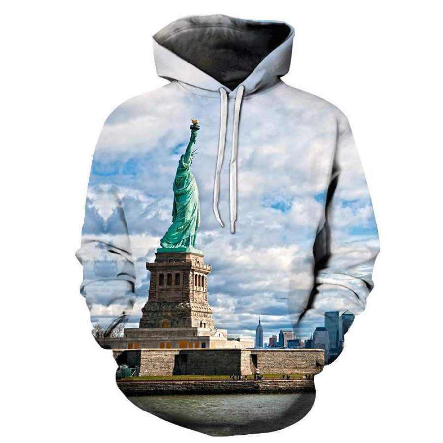 Liberty In New York Unisex 3D All-Over Print Hoodie