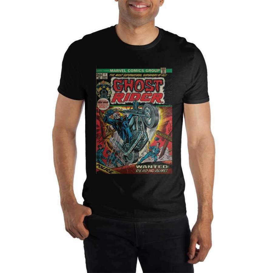 Ghost Rider Comic Book Cover Black Unisex 3D All-over Print Tshirt Unisex 3D All-over Print TshirUnisex 3D All-over Print Tshirt