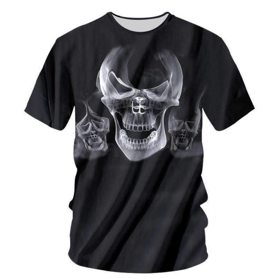 Ghost Skull 3D Short Sleeve Men/Women 3D All-Over Print Tshirt