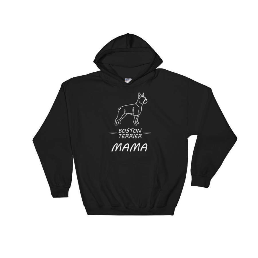 Boston Terrier Mama Unisex 3D All-Over Print Hoodie