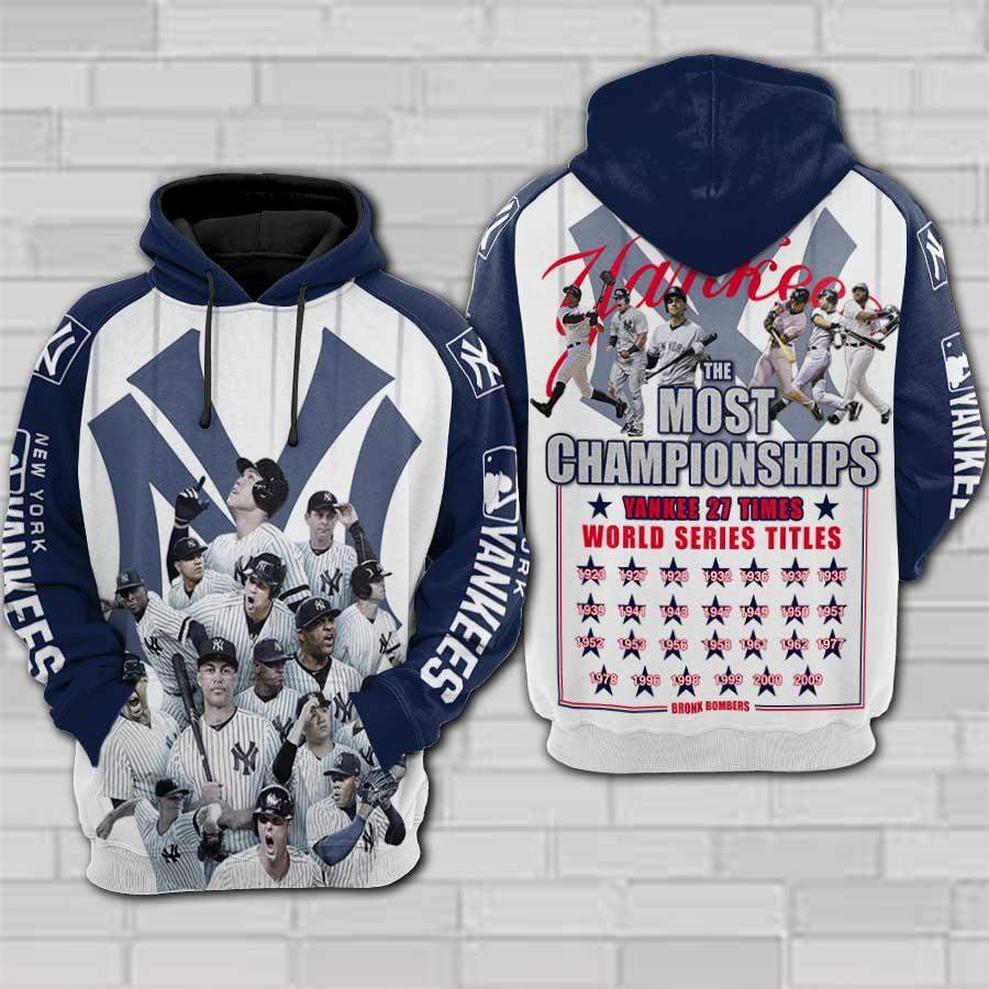 New York Yankees Men/Women All-Over Print 3D Hoodie