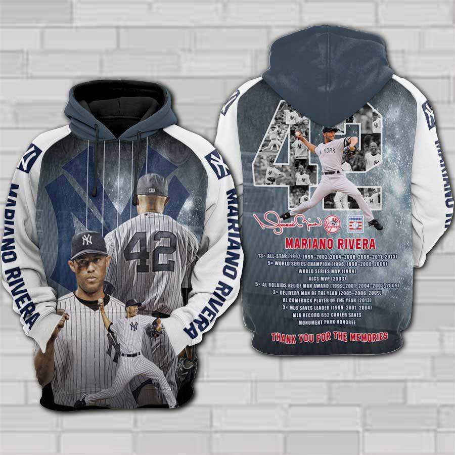 Mariano Rivera New York Yankees Men/Women All-Over Print 3D Hoodie