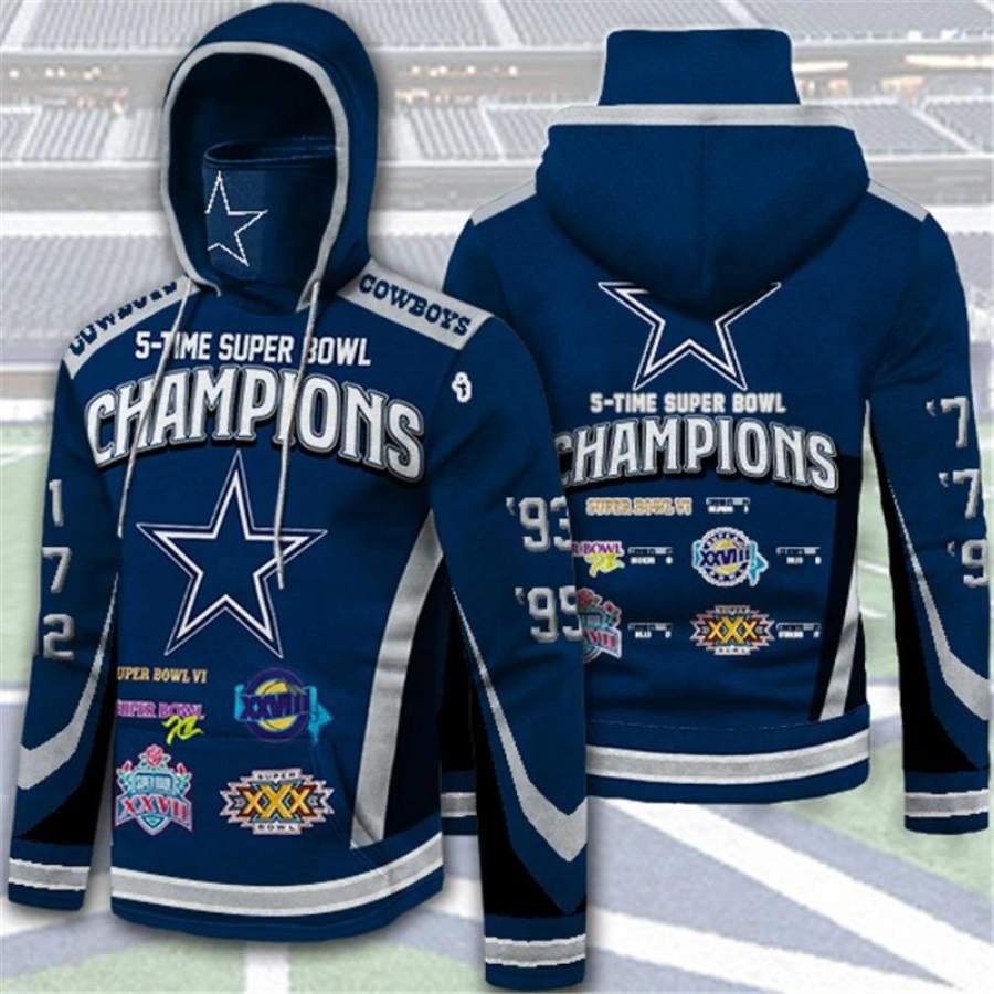 Dallas Cowboys Hoodies 5 Times Super Bowl Champions