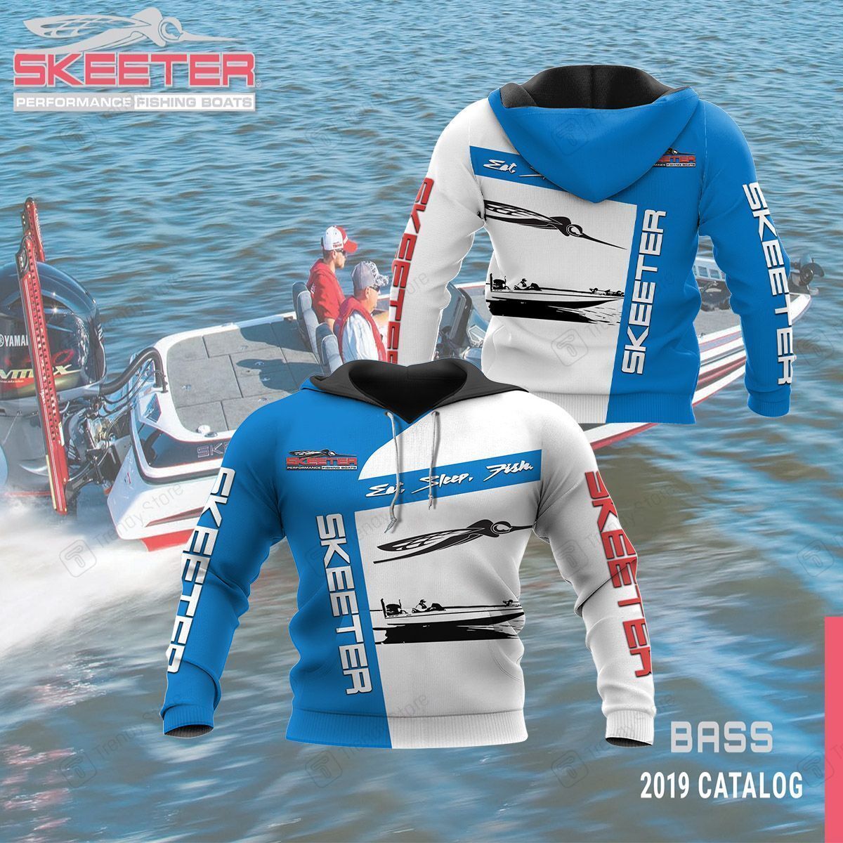 3D ALL OVER SKEETER BOATS SHIRTS VER 9