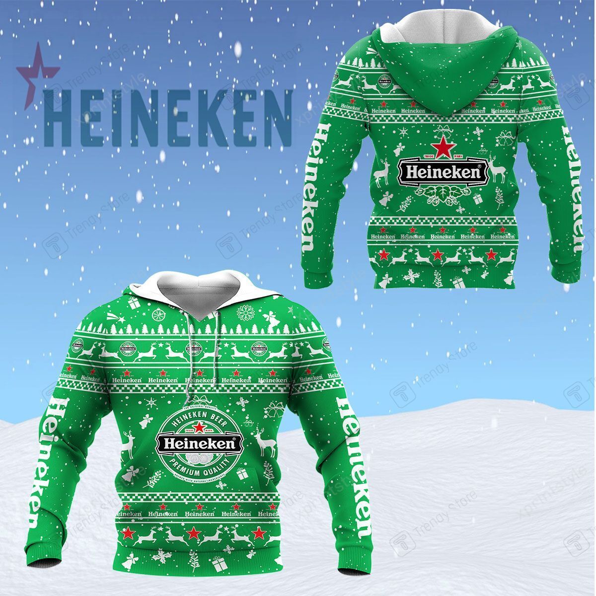 3D All Over Printed Heineken Shirts Ver 7