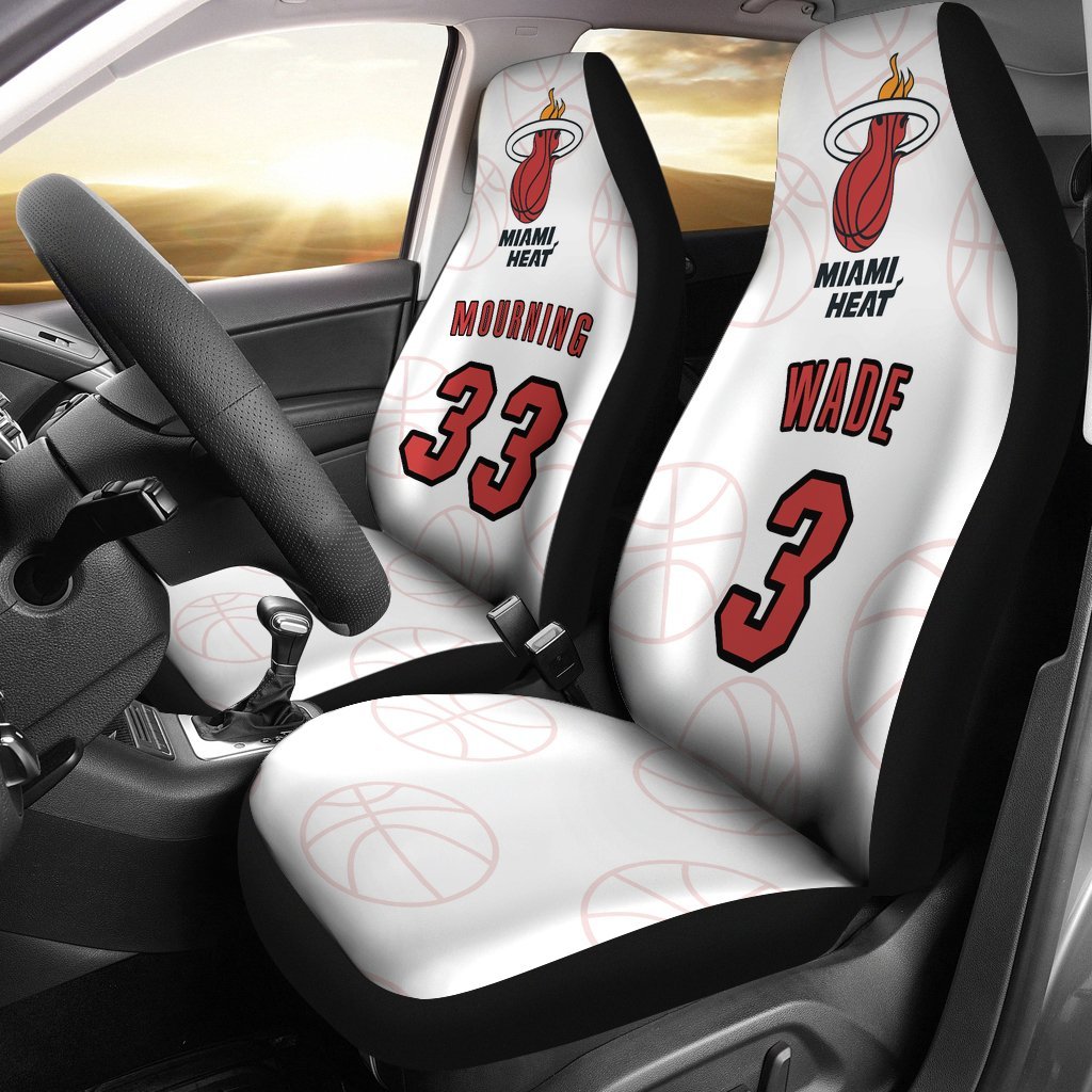 Miami Heat Car Seat Covers 2 Front