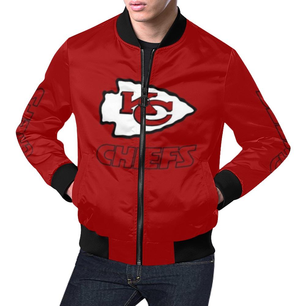 Kansas City Chiefs All Over Print Bomber Jacket For Men