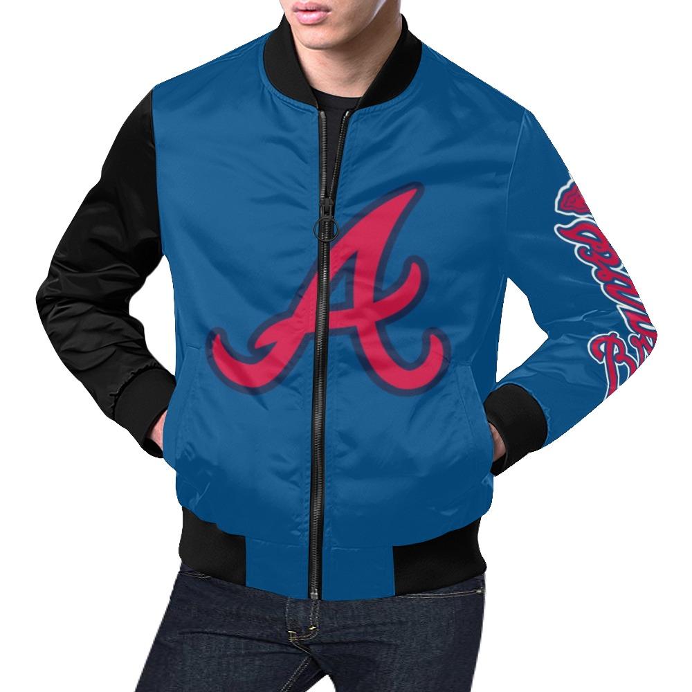 Atlanta Braves All Over Print Bomber Jacket For Men