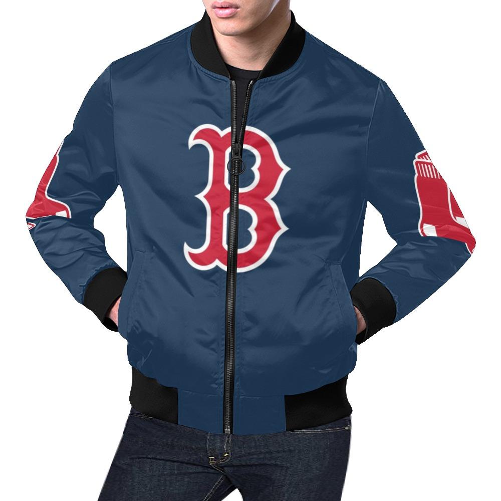 Boston Red Sox All Over Print Bomber Jacket For Men