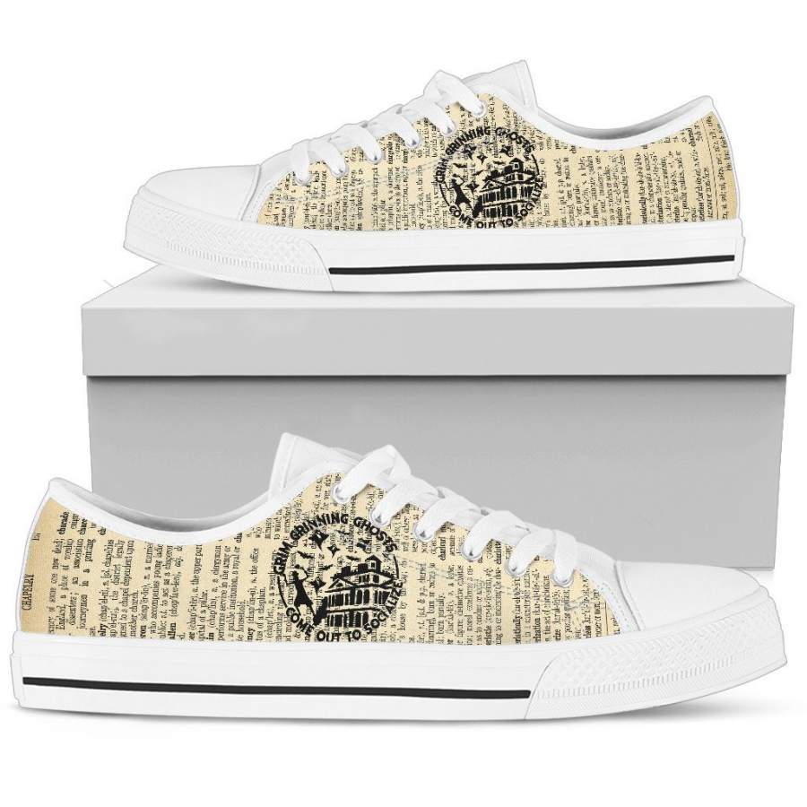 Grim Grinning Ghost Low Top Shoes