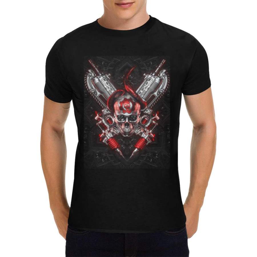 Gears Five Black Heavy Cotton T-Shirt for Men