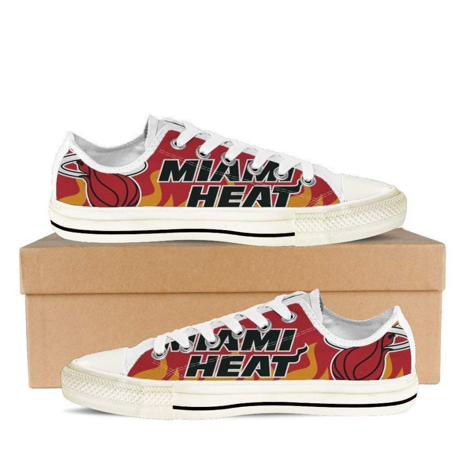 Miami Heat Low Top Sneakers Shoes For Men