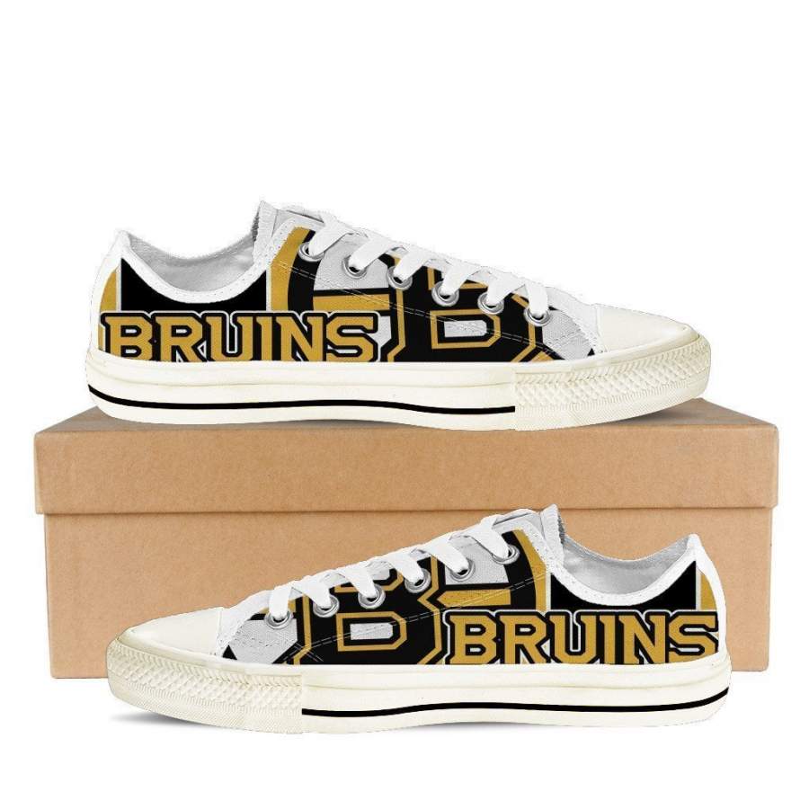 Boston Bruins Low Top Sneakers Shoes For Men