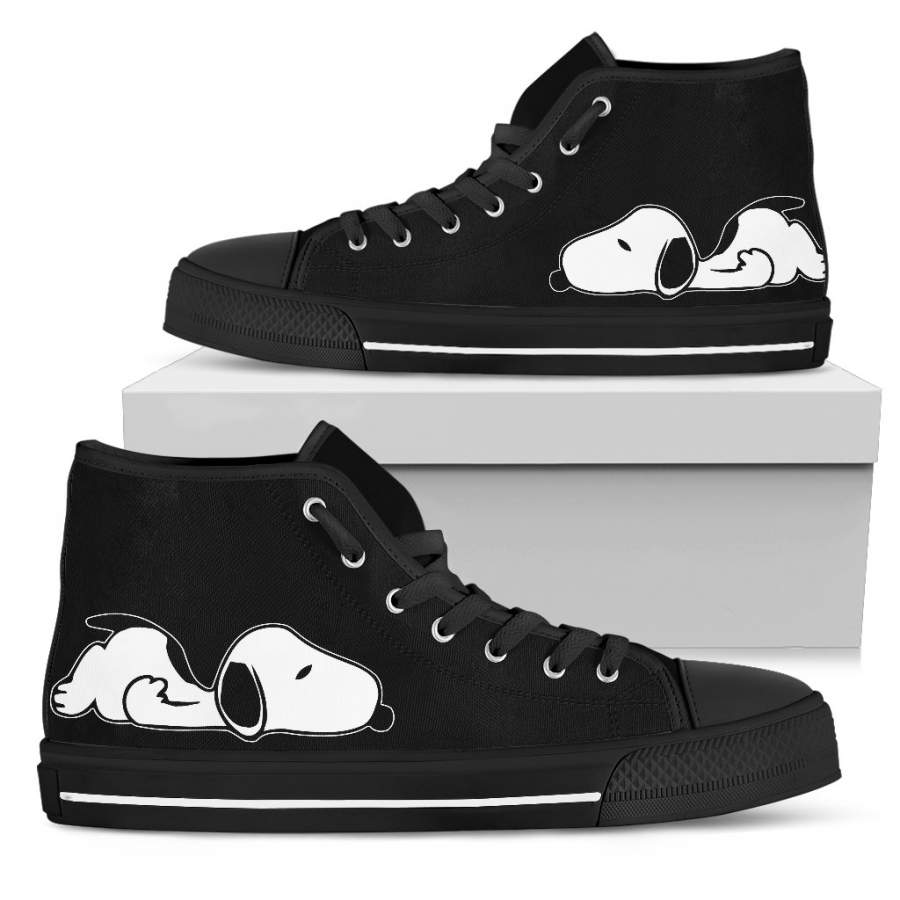 Black Snoopy Sneakers Snoopy Shoes Tennis Shoes