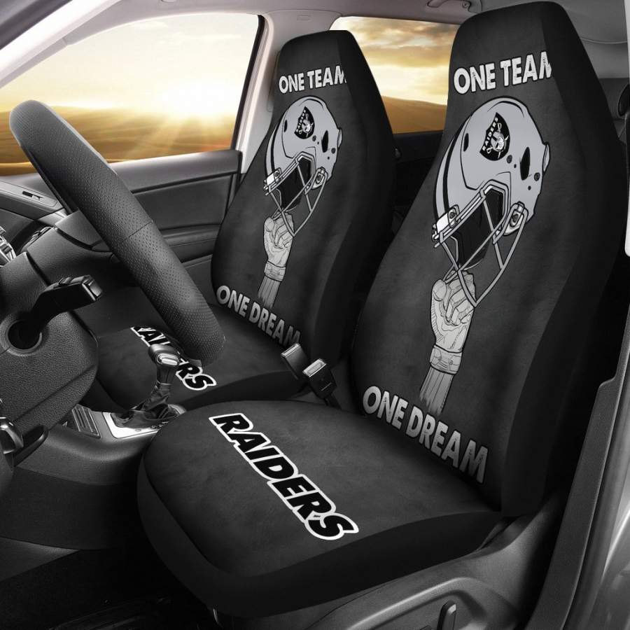 One Team One Dream Raiders Football Team Car Seat Covers