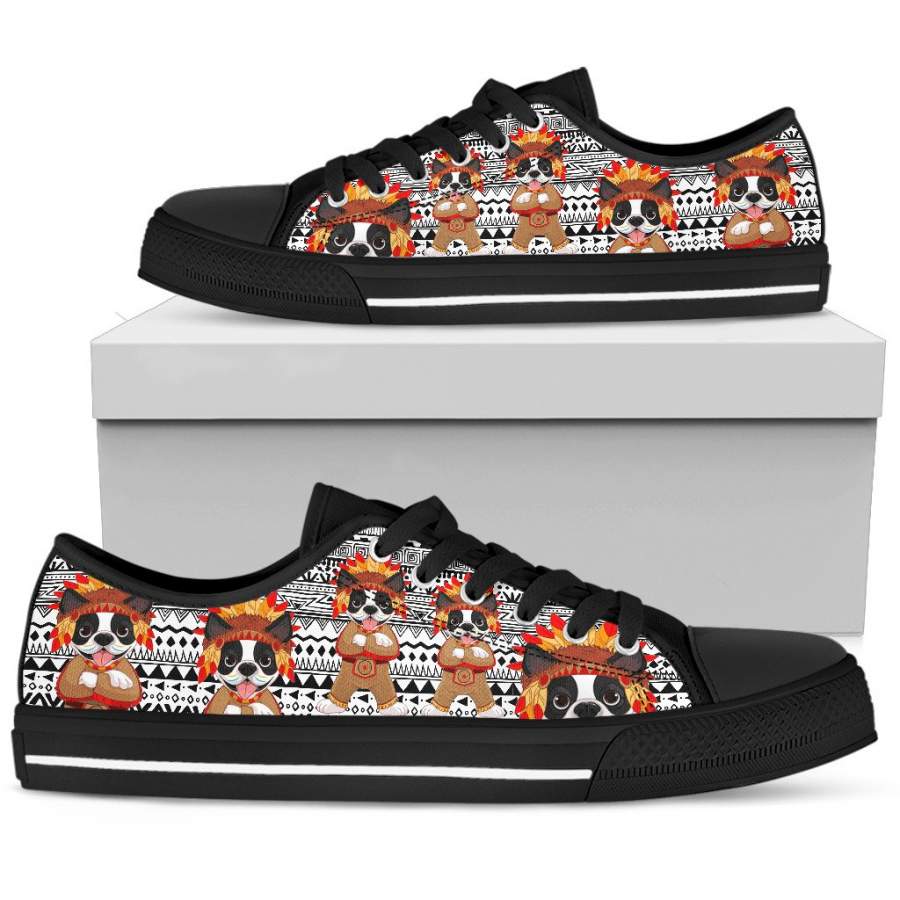 Boston terrier Shoes Women’s Low Top Shoe