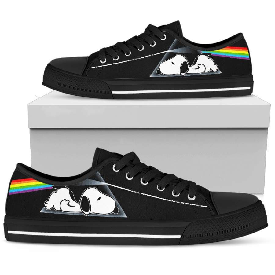 Black Womens Snoopy Sneakers Snoopy Shoes