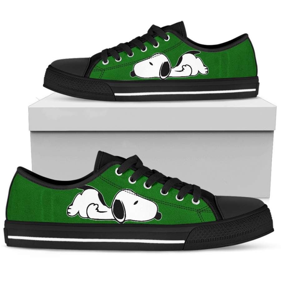 Green Snoopy Sneakers Snoopy Shoes