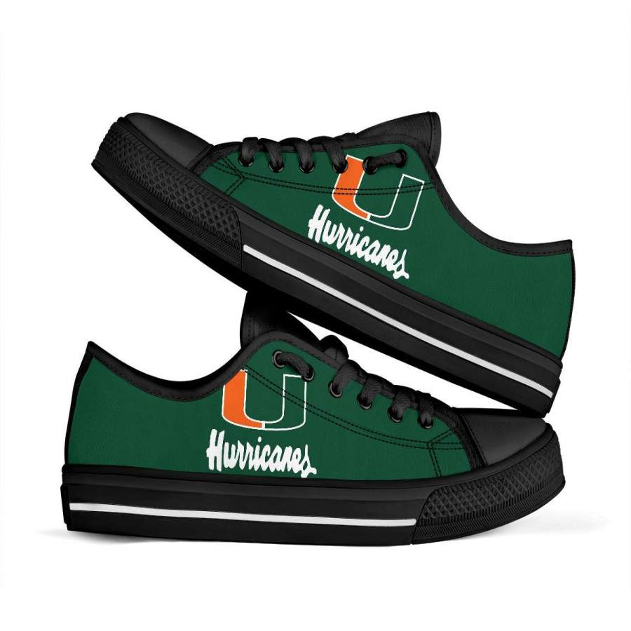 Miami Hurricanes Shoes Low Top Sneakers