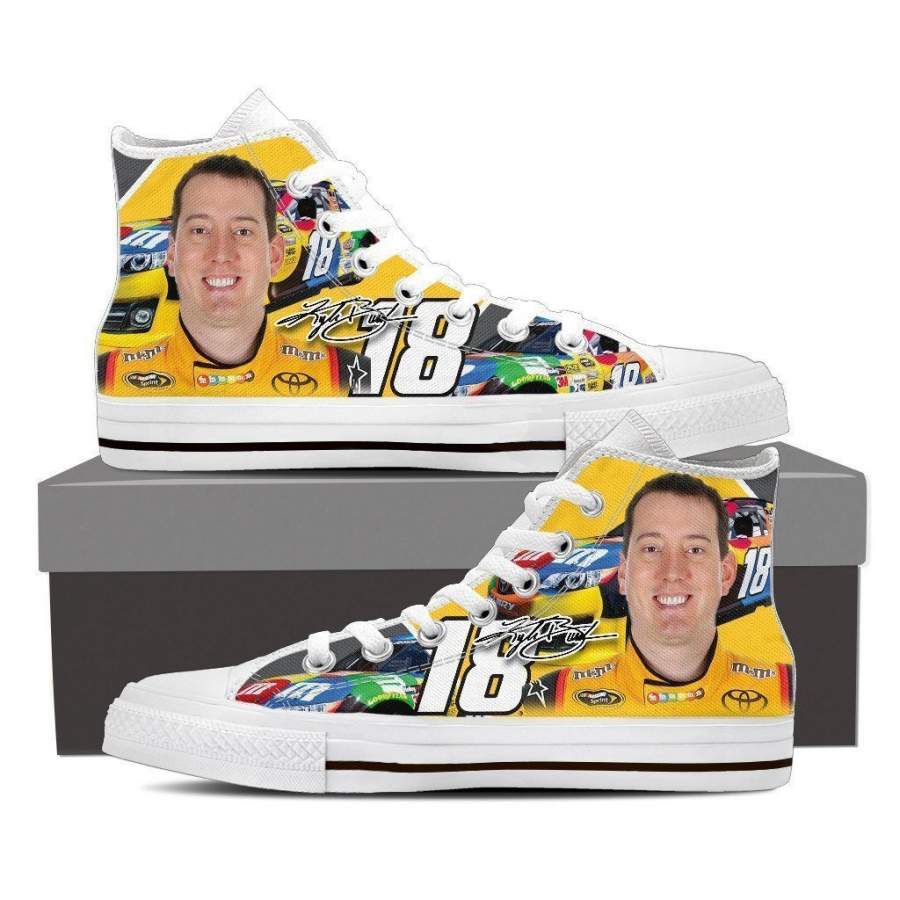 Kyle Busch Mens High Top Sneakers