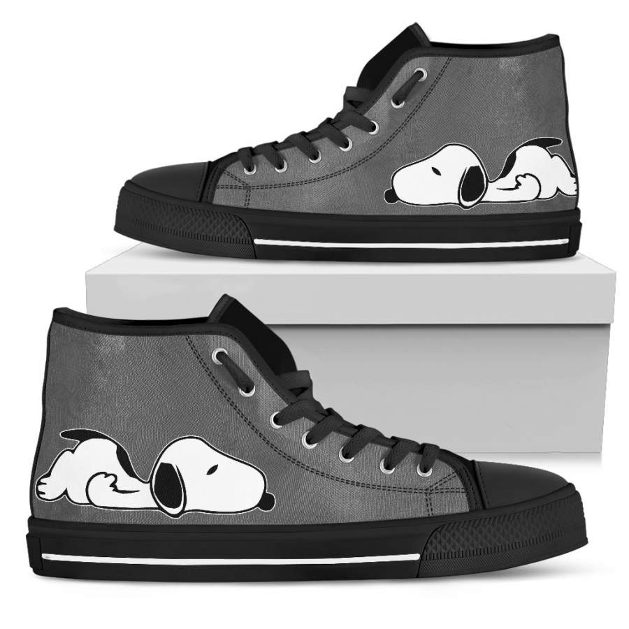 Grey Snoopy Sneakers Snoopy Shoes Tennis Shoes