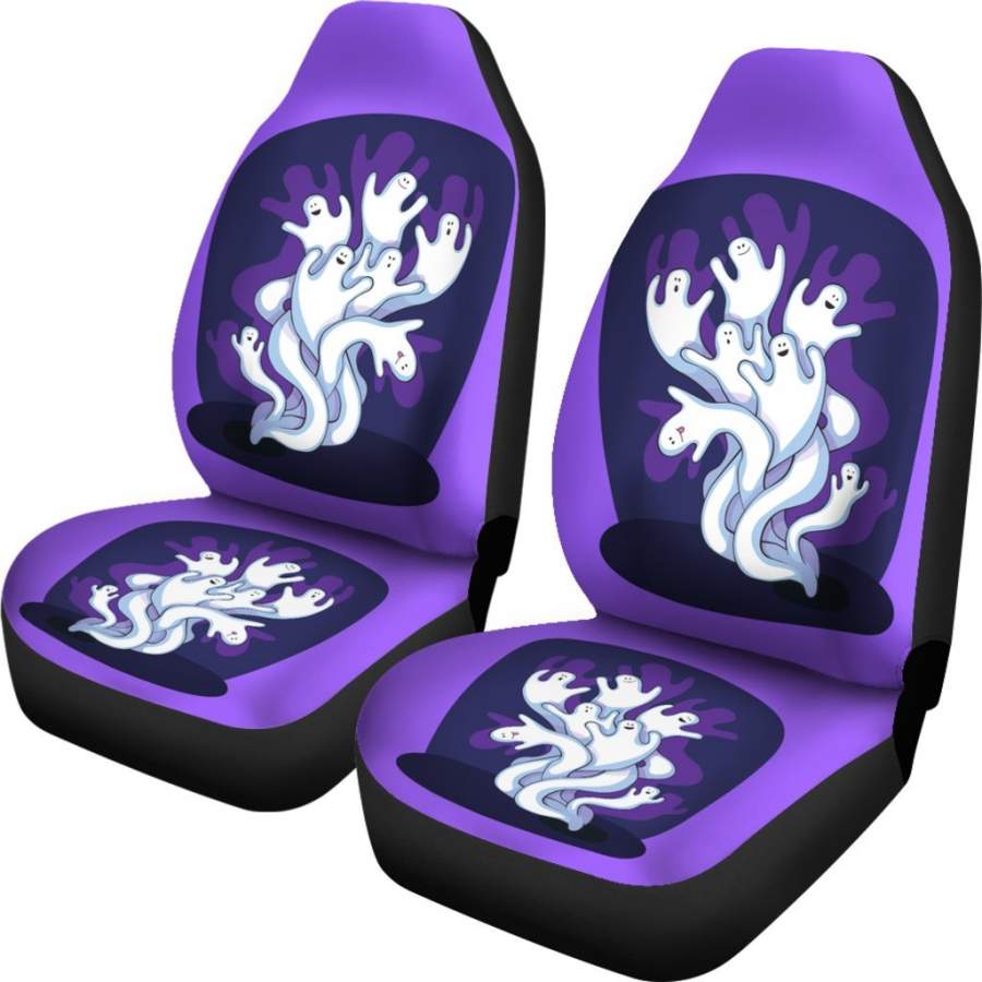 Ghosts Purple Car Seat Covers