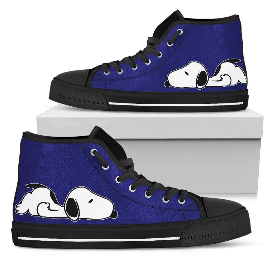 Blue Snoopy Sneakers Snoopy Shoes Tennis Shoes