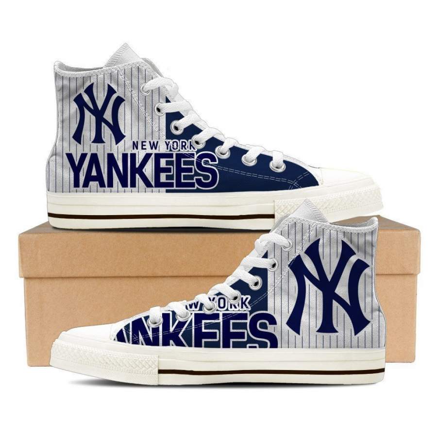 New York Yankees Mens High Top Sneakers High Top