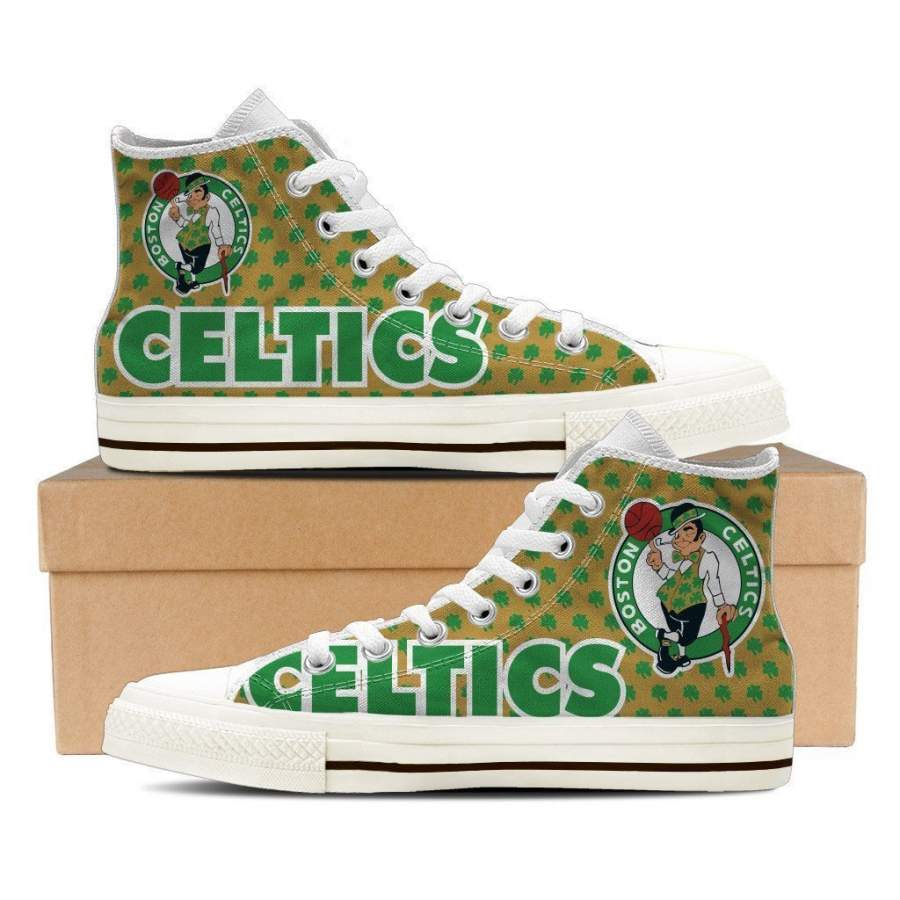 Boston Celtics Mens High Top Sneakers High Top