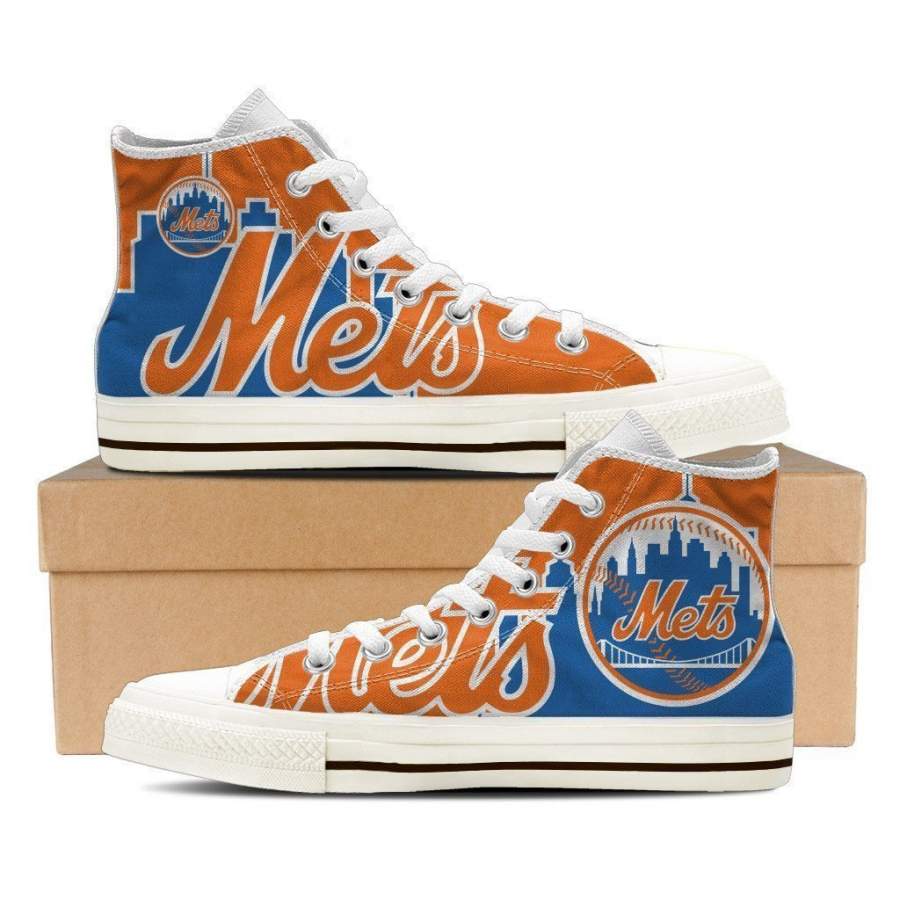 New York Mets Mens High Top Sneakers High Top