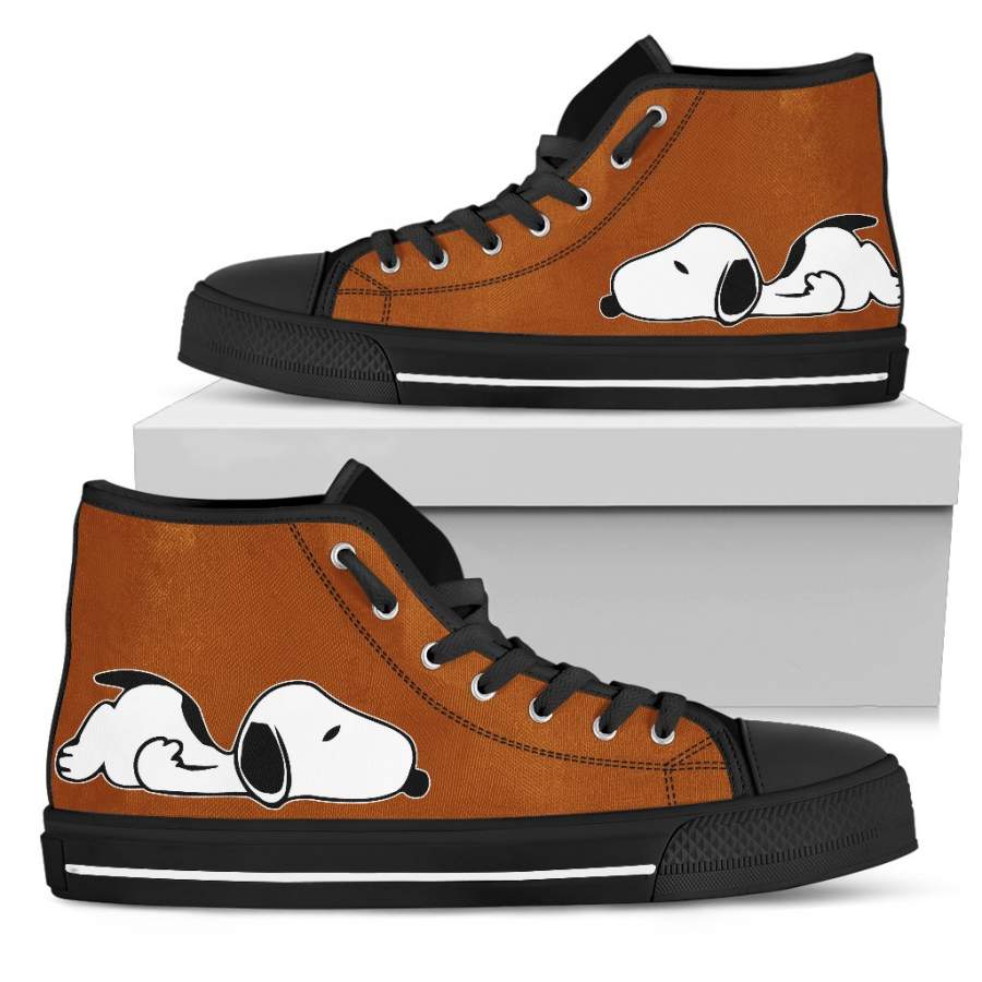 Brown Snoopy Sneakers Snoopy Shoes Tennis Shoes