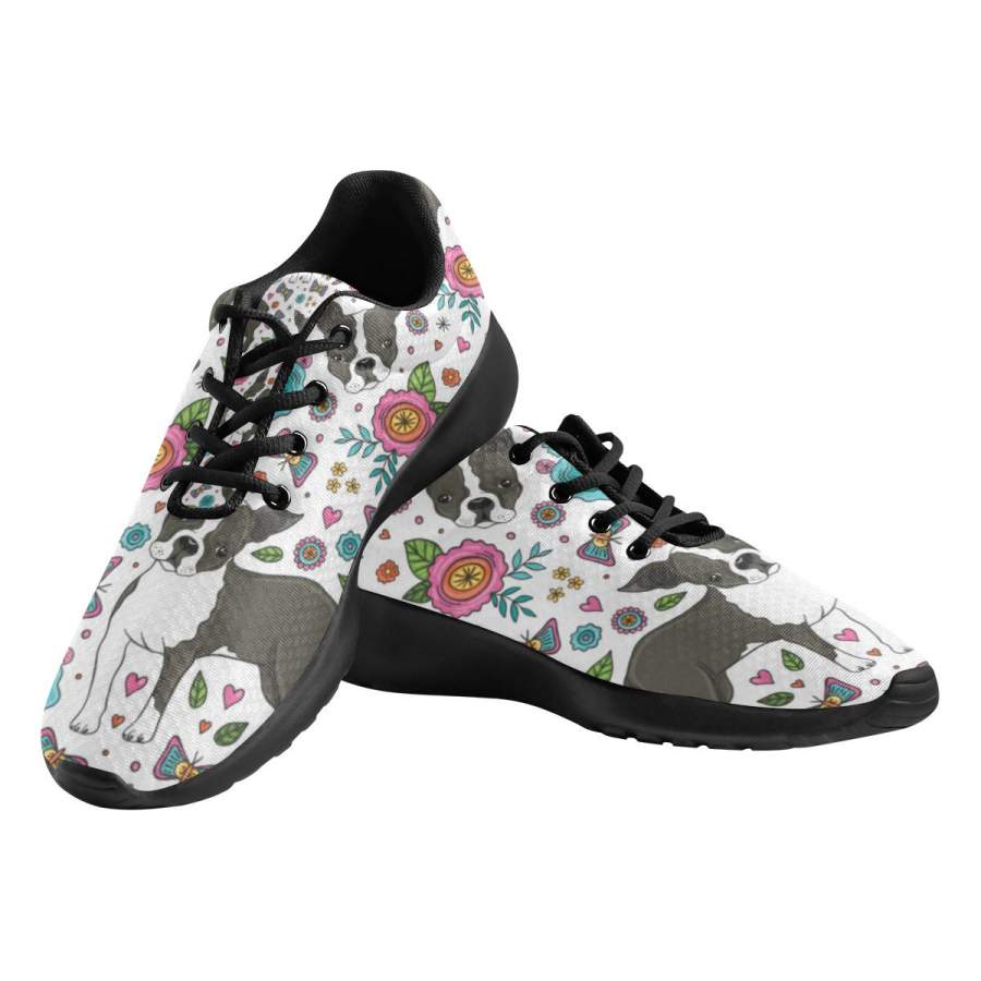 Boston Terrier Sneakers Sport Shoes for Women