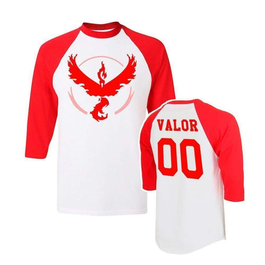 Brand new 2016 Pokemon Go mens t shirt Team Valor Team Mystic Team Instinct Pokeball T shirts Red Blue Yellow tops