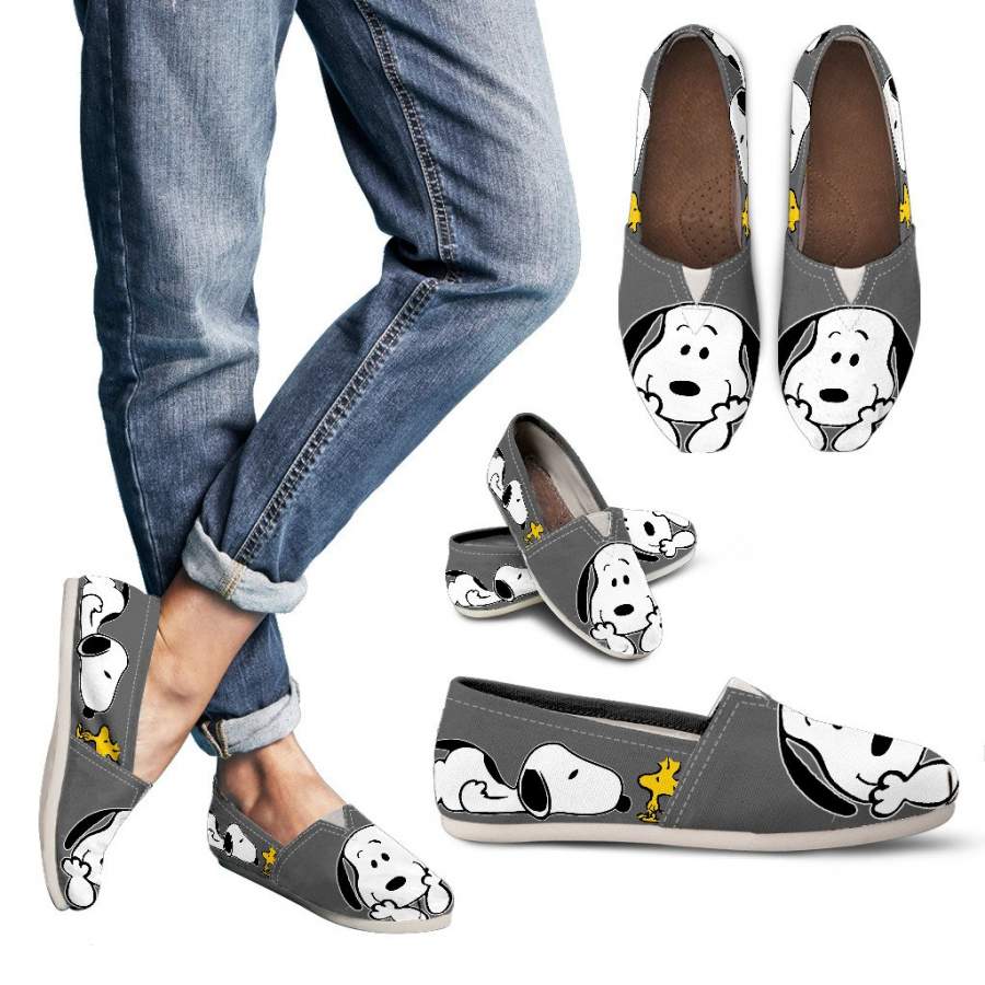 Grey Snoopy Shoes Women’s Casual Shoes