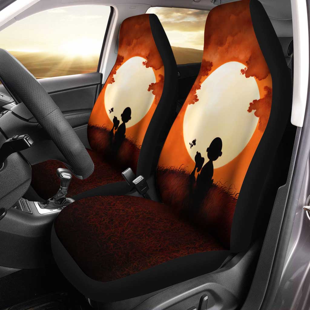 Charlie Brown and Snoopy Car Seat Covers Custom Horizon Line