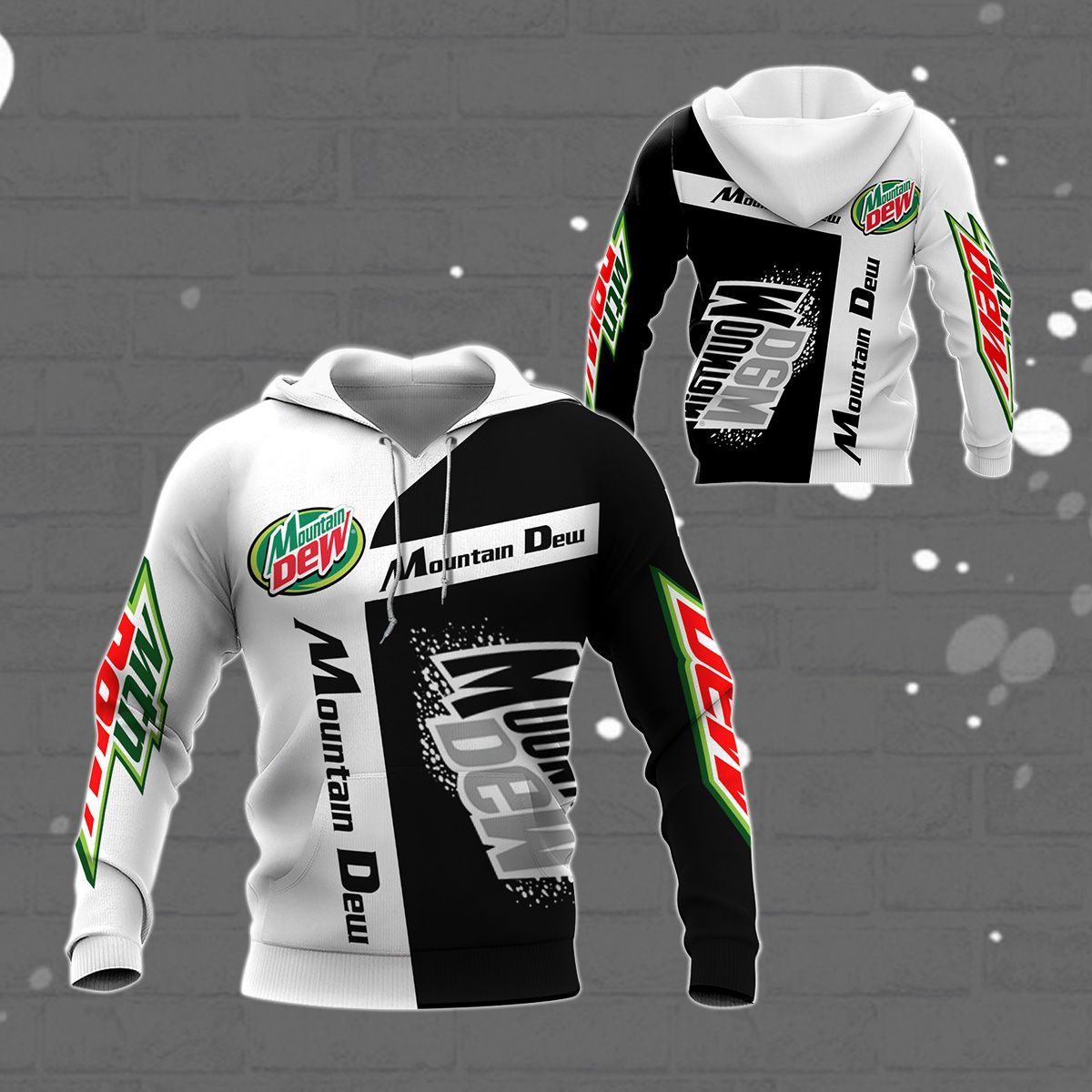 3D All Over Printed Mountain Dew TNC-NH Shirts Ver1 (White)