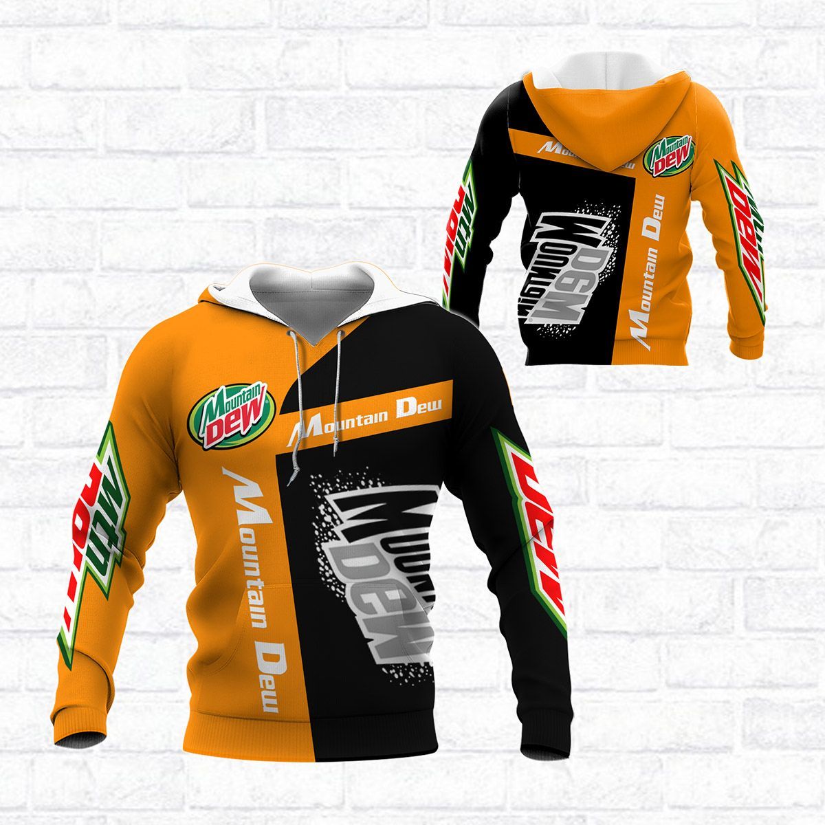 3D All Over Printed Mountain Dew TNC-NH Shirts Ver1 (Orange)