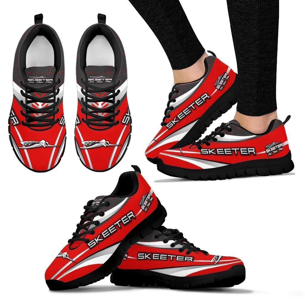 3D Printed Skeeter- BDA Sneakers Ver1 For Men & Women (Red)