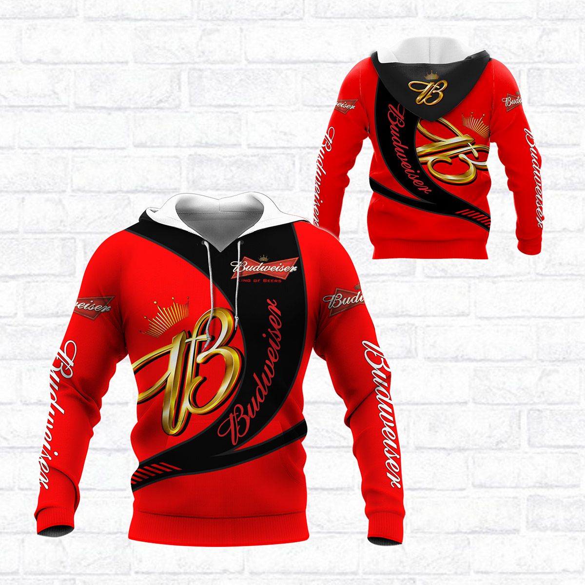 3D All Over Printed Budweiser BDA-NH Shirts Ver4 (Red)