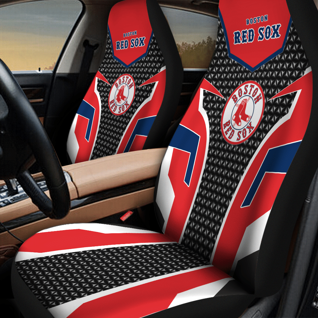 Boston Red Sox Car Seat Covers (Set Of 2) -Cp0712